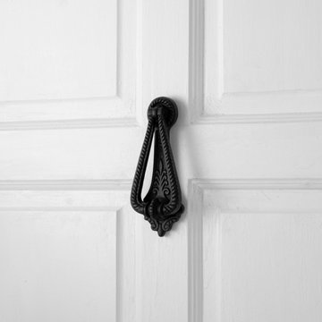 Door Knockers Georgian Black Cast Iron Door Knockers for Front Door