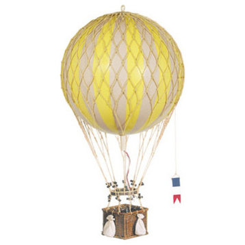 Royal Aero Decorative Hot Air Balloon, Blue, True Yellow