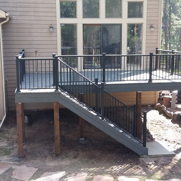 Front and Back Deck Trex Installation