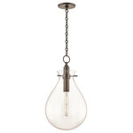 Hudson Valley Lighting - Ivy LED Medium Pendant With Clear Glass Shade, Old Bronze - Popular designer, blogger, and trendsetter Becki Owens is widely known for her fresh, feminine, "dream-home-worthy" designs. Her large social media following is a testament to the livable yet beautiful spaces she creates for her clients. Becki brings the same design approach to Becki Owens X Hudson Valley Lighting: a cohesive collection of simple, elegant pieces that fit any space and style.