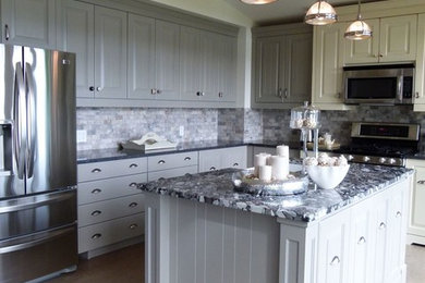 Kitchen - coastal kitchen idea in Vancouver