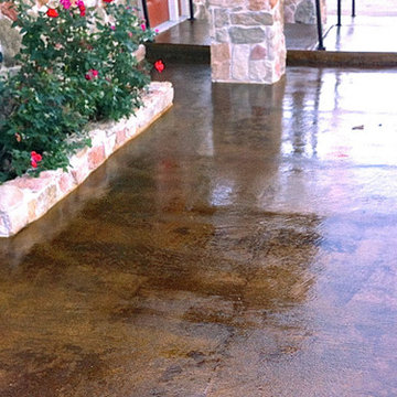 Stained Walkway and Entrance