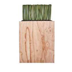 Wooden Flax Planter - Home Decor