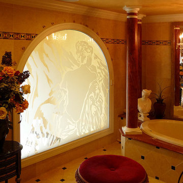 Art on Bathroom Window