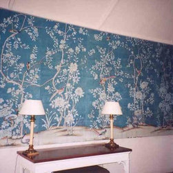 Panoramic Chinoiserie wallpaper mural - Products