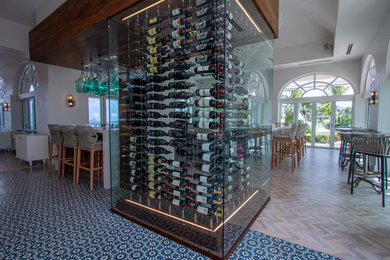 Example of a wine cellar design in Bridgeport