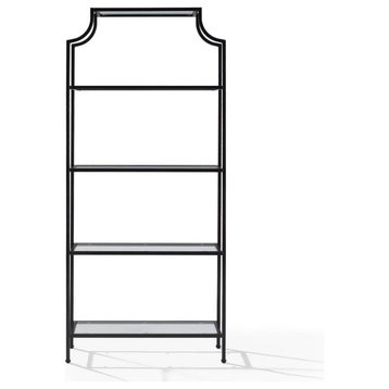 Aimee Glass Etagere Oil-Rubbed Bronze