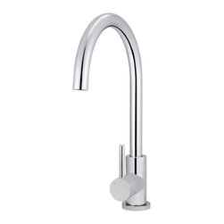 Meir Polished Chrome Round Kitchen Mixer SKU: MK03-C - Kitchen Mixers