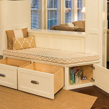 Modern Bench Seat with Drawers