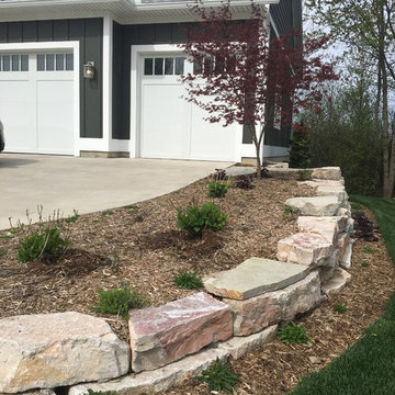 Anderson Outcropping Walls with Mixed Gardens