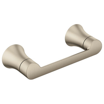 Moen YB0208 Doux Wall Mounted Double Post Toilet Paper Holder - Brushed Nickel