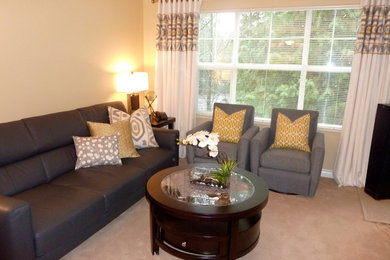 Living room - traditional living room idea in Vancouver