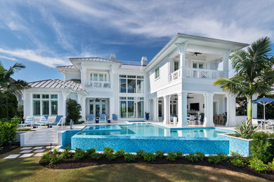 Inspiration for a coastal pool remodel in Tampa