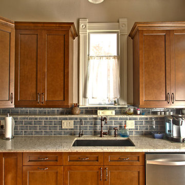 Period-inspired Kitchen with Tin Ceiling in Whittier