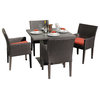 Belle Square Dining Table with 4 Chairs
