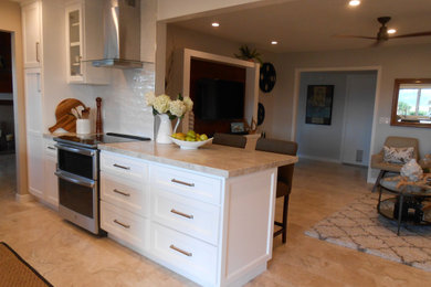 Inspiration for a mid-sized transitional kitchen remodel in San Diego
