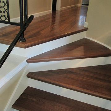 Walnut Natural DIY Staircase Remodel