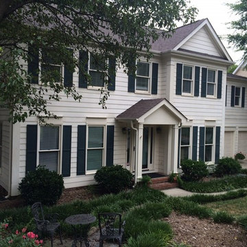 South Charlotte HardiePlank Siding and Custom Cedar Pergola