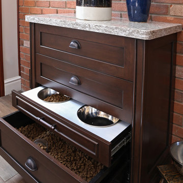 Dog Food Kitchen Cabinet | Chestnut Grove Design