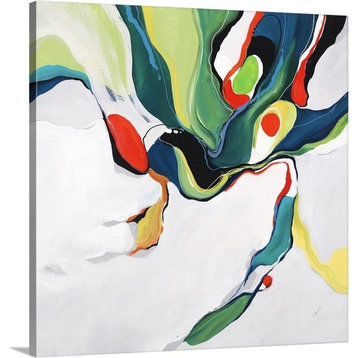 "Frolic Frenzy" Wrapped Canvas Art Print, 24"x24"x1.5"