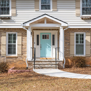 Timeless Curb Appeal: Front Portico Perfection