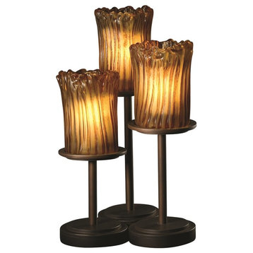 Justice Designs Veneto Luce Dakota 3-LT Table Lamp - Dark Bronze