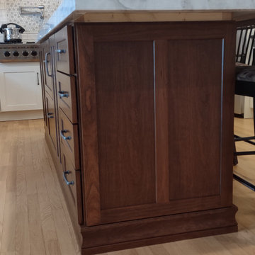 Transition Kitchen with dry bar