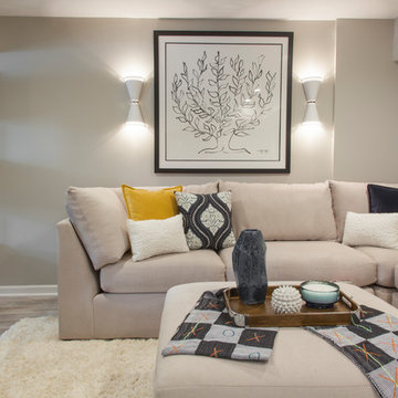 Vibrant Colorful Basement + Children's Play Area + Master Suite