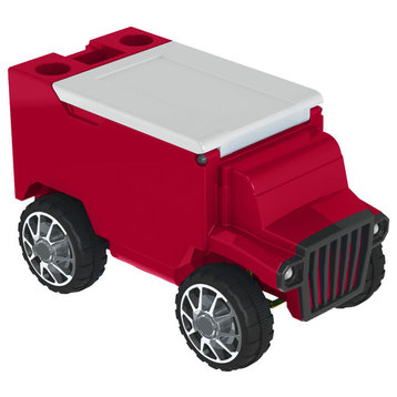 RC Truck Cooler, Black, Red