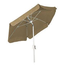 FiberBuilt Umbrellas LLC - FiberBuilt 7.5 Foot Hexagonal Aluminium Base Garden Umbrella With Tilt - Outdoor Umbrellas