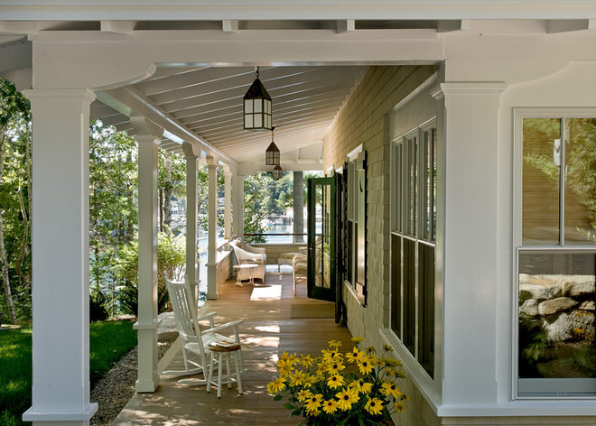 Beach Style Porch by Whitten Architects
