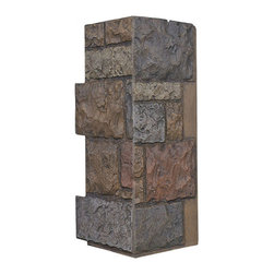 158-FORTRESS STONE CORNER 11" W(EACH SIDE) &times; 24"H &times; 1 1/2"D - Wall Panels