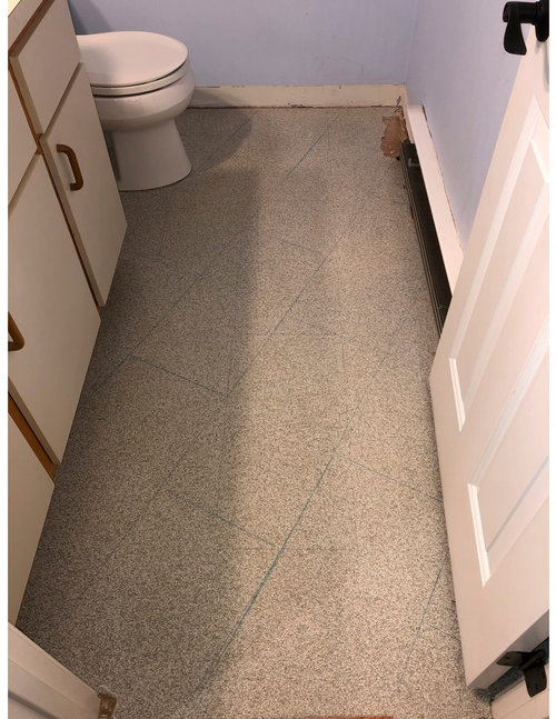 Small Powder Room 12x24 Tile Pattern Help Please