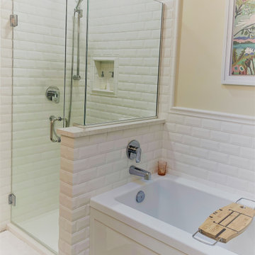 White & Refreshing Bathroom Renovation