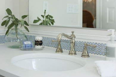 Example of a beach style bathroom design in Baltimore