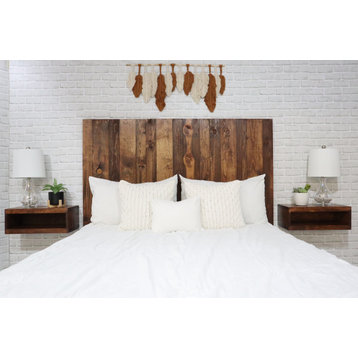Handcrafted Headboard, Hanger Style, Foxy Brown, King