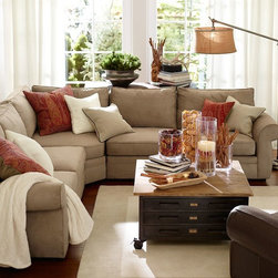 Peace 3 Piece L-Shaped Sectional With Wedge- EveryDaySuede - Sectional Sofas