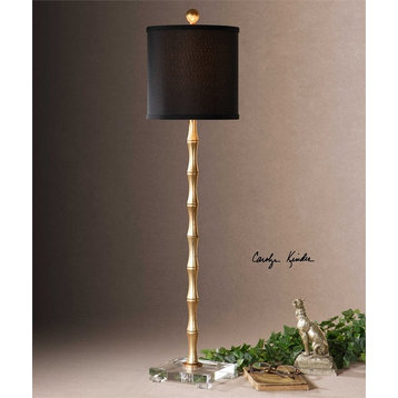 Quindici Metal Bamboo Buffet Lamp By Designer Carolyn Kinder