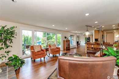 Living room - living room idea in Seattle
