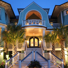 FRONT: front doors, front of house