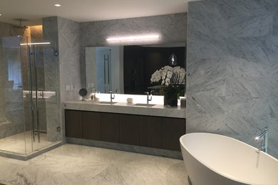 Example of a trendy bathroom design in Atlanta
