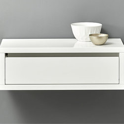 slice white wall mounted storage shelf | CB2 - Baby And Kids