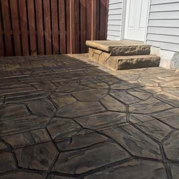 Flagstone Stamped patio 03/17/19