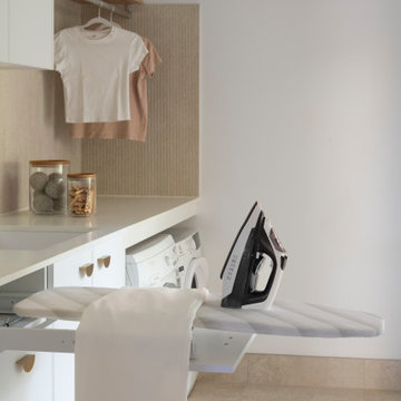 Soft Coastal Bathroom & Laundry Renovation | Sorrento, Perth