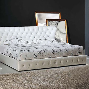 Leather Bed - Italian Leather - HX-A032