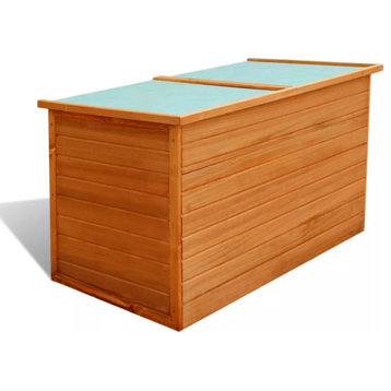 vidaXL Garden Storage Box 49.6"x28.3"x28.3" Wood