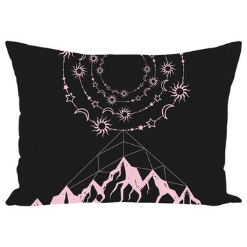 Universe and Mountain Throw Pillow, 20x20, With Insert
