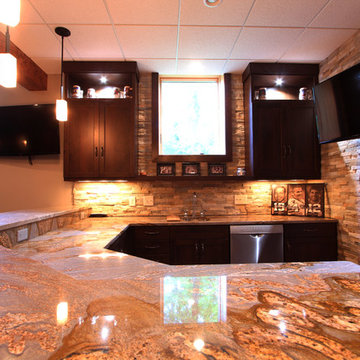 Basement with Large Windows Take Advantage of Sunlight