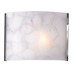 Ombra 1122-1S Cloud Shade Wall Sconce Light in Brushed Nickel - Wall Sconces