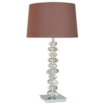 George Kovacs Modern Chrome Table Lamp with Eidolon Krystals